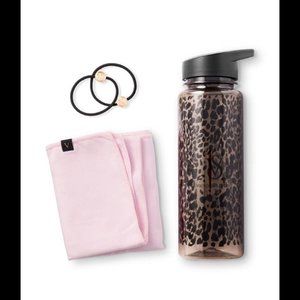 NWT Victoria's Secret On Point Kit (Water bottle, towel, two hair ties)